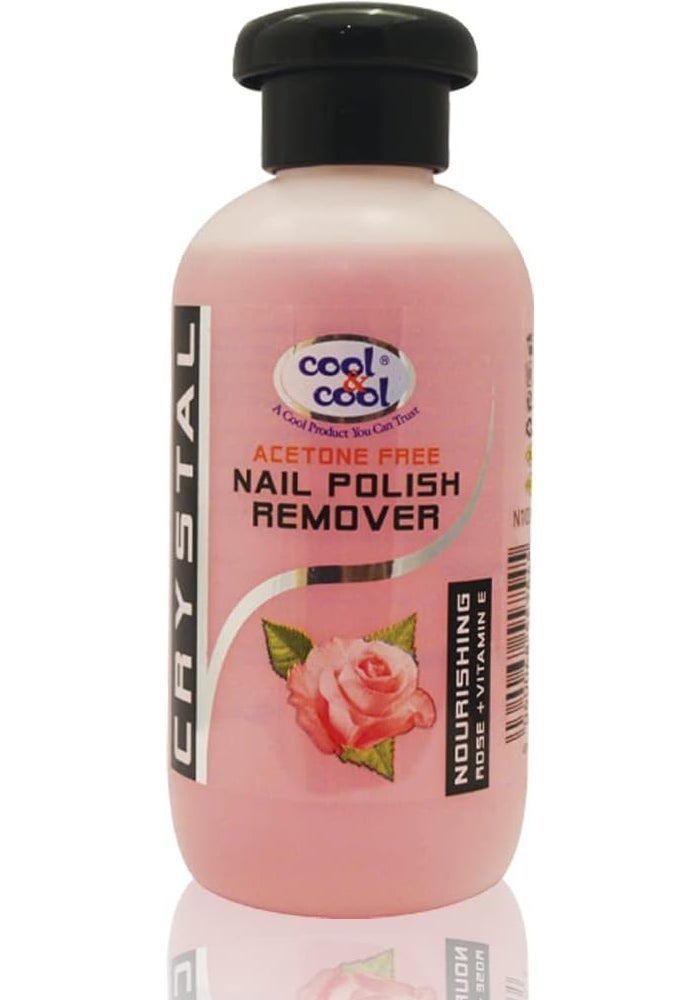 Cool & Cool Acetone Free Nail Polish Remover with Rose & Vitamin E - 100ml - Image 1